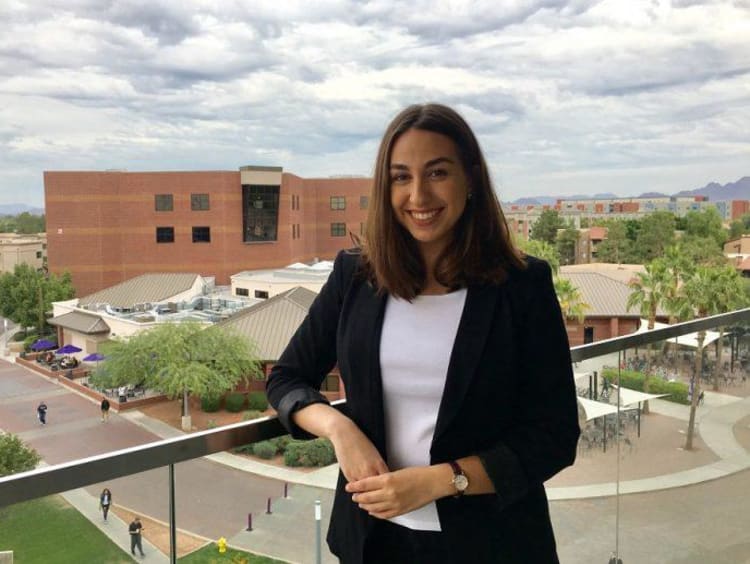 Larsa Rasho on GCU's campus