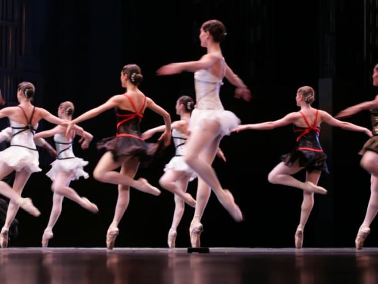 group of ballerinas dancing