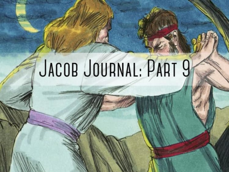 two people fighting with "jacob journal part 9" written on it