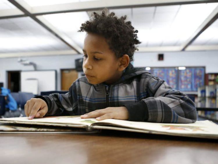 child reading