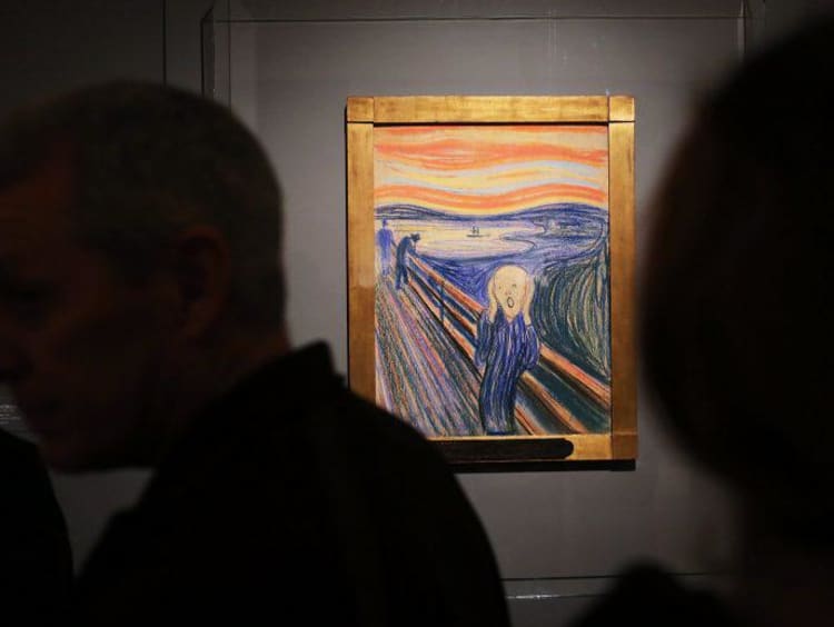 The Scream, by Edvard Munch, a painter who may have had bipolar disorder