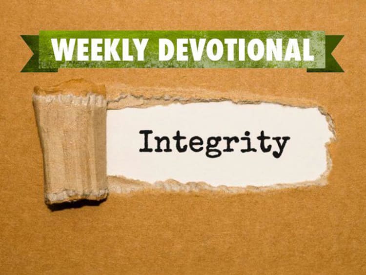 Weekly Devotional: Word Integrity revealed from box