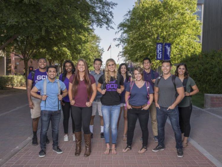 group of students smiling