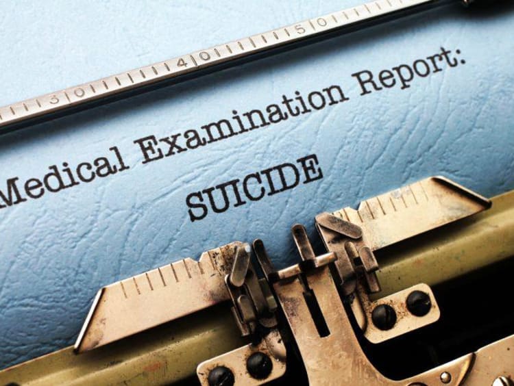 suicide examination report