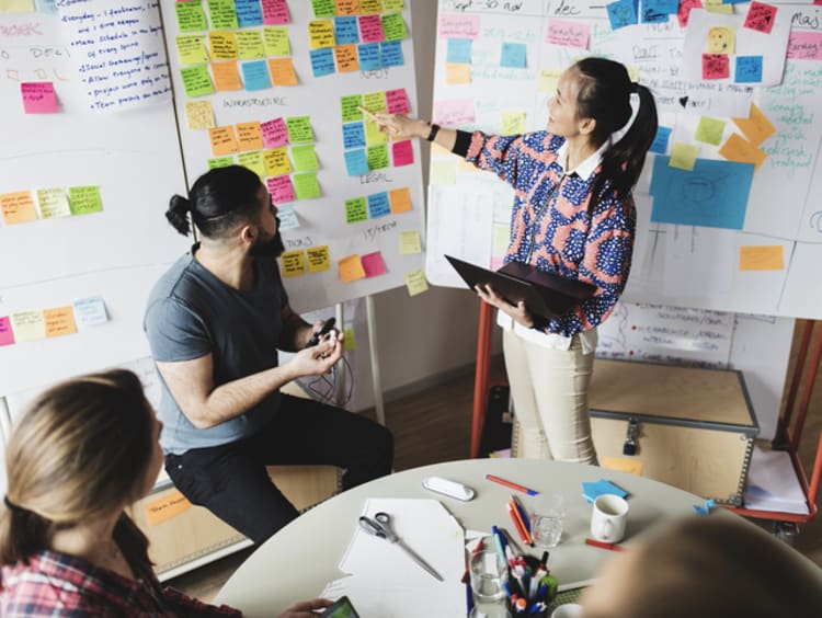 Woman with MSL degree leading a team