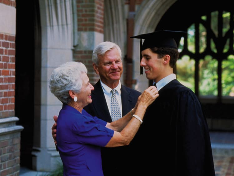 A senior graduating school 