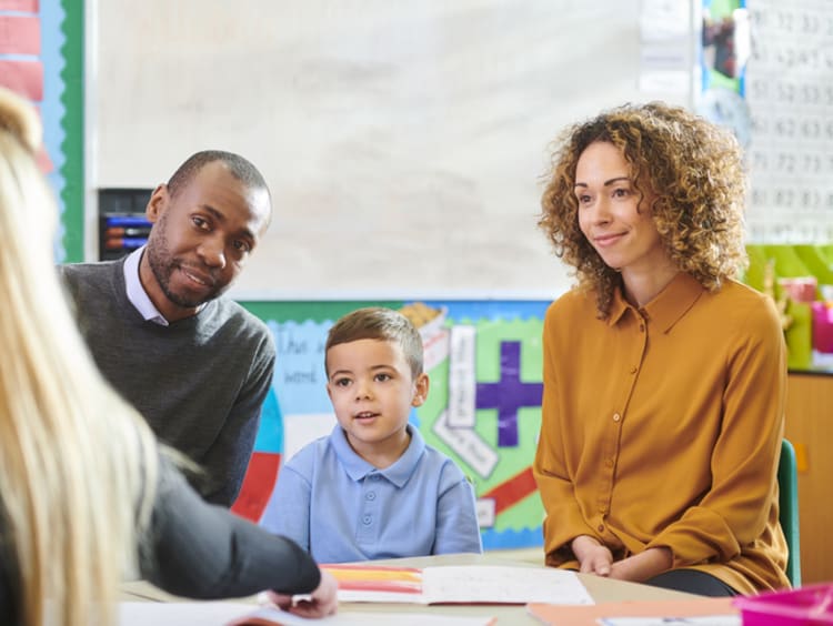 teachers educating families on how to service children