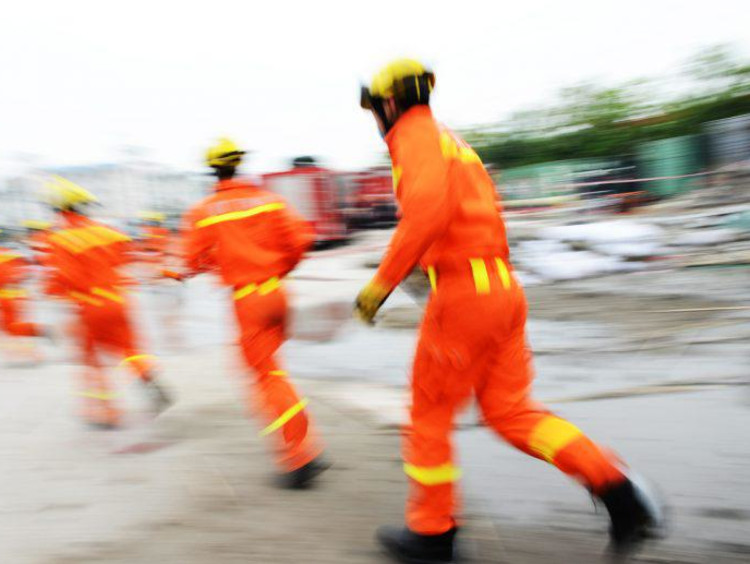 First responders in training