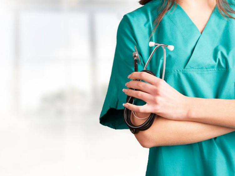 nurse with a stethoscope