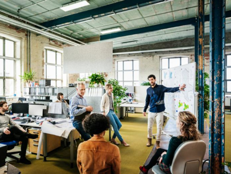 group of people during a meeting