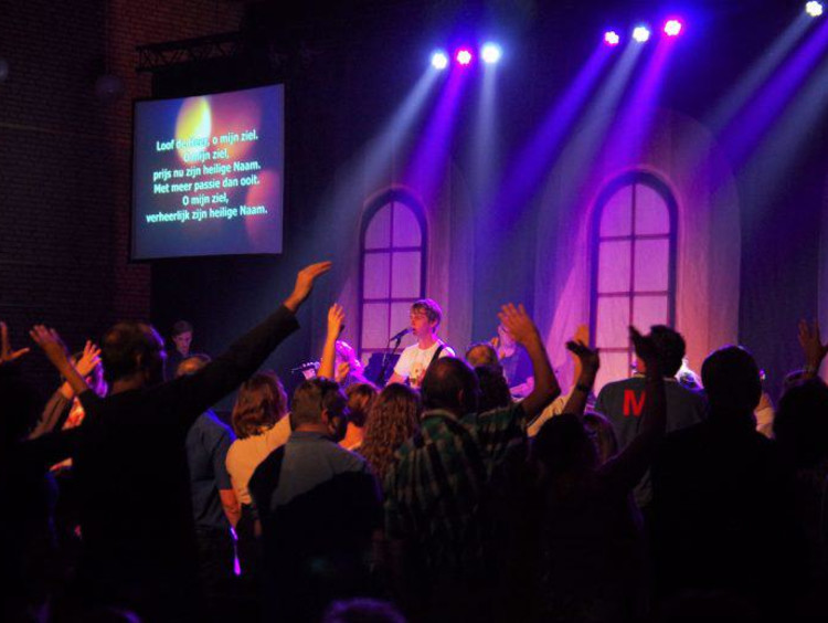 Audience view of GCU's The Gathering worship event