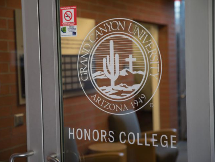 GCU honors college front door