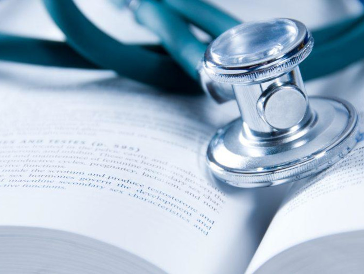stethoscope on book