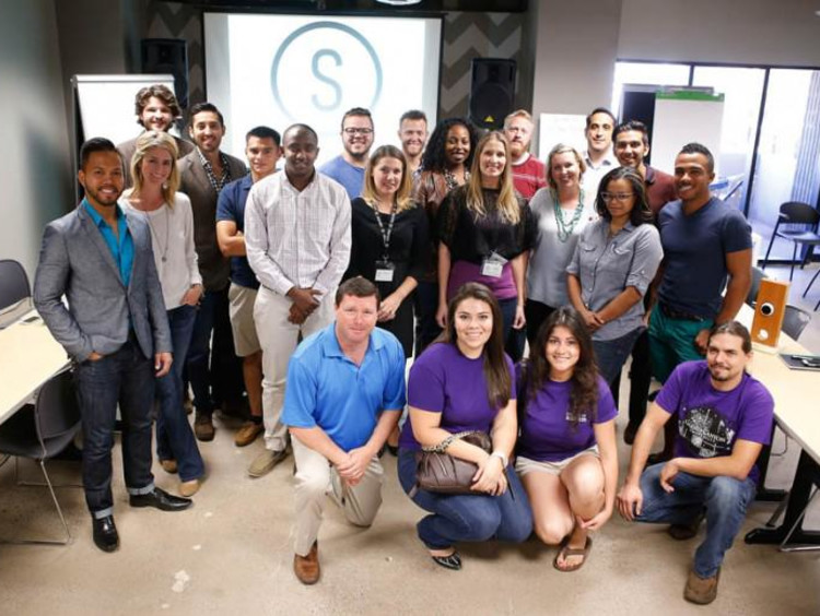 GCU students grouped together