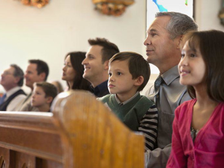 Christians in church