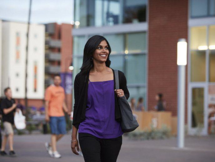GCU female student on campus