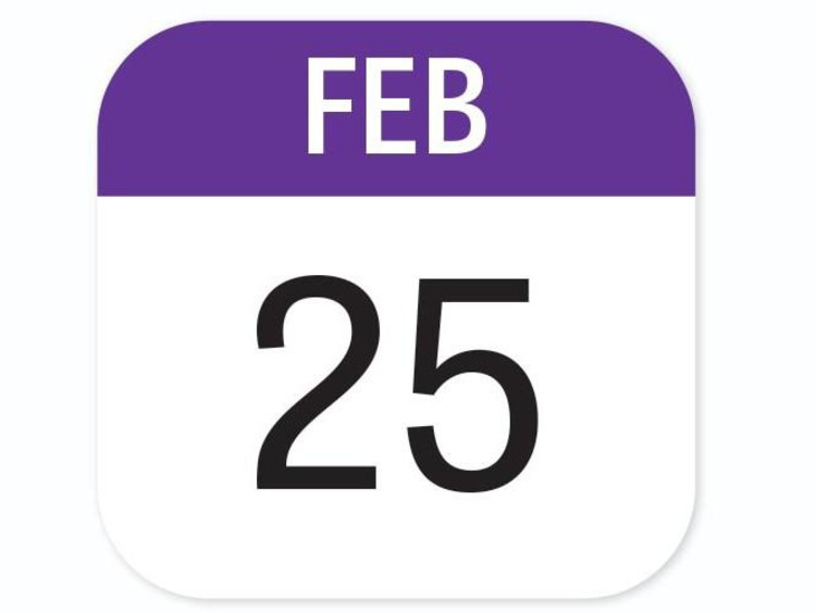 february 25