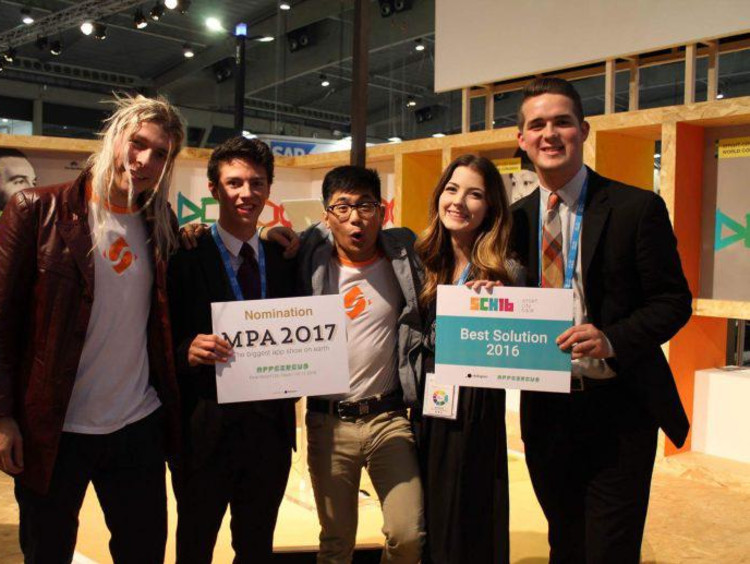 Luke and his fellow entrepreneurs