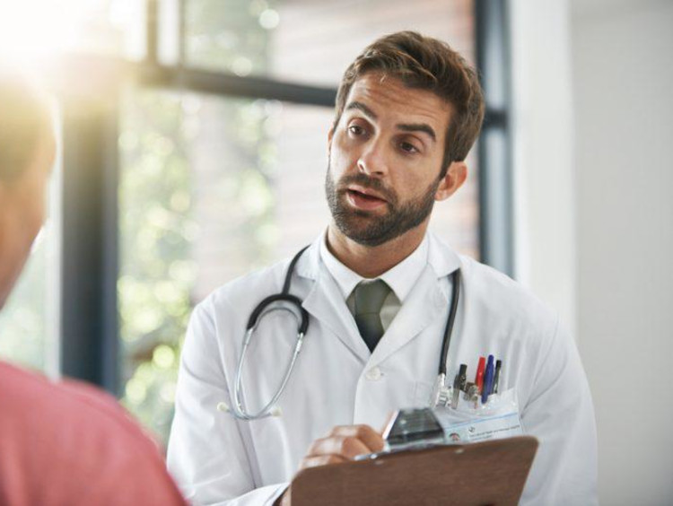 doctor talking to a patient