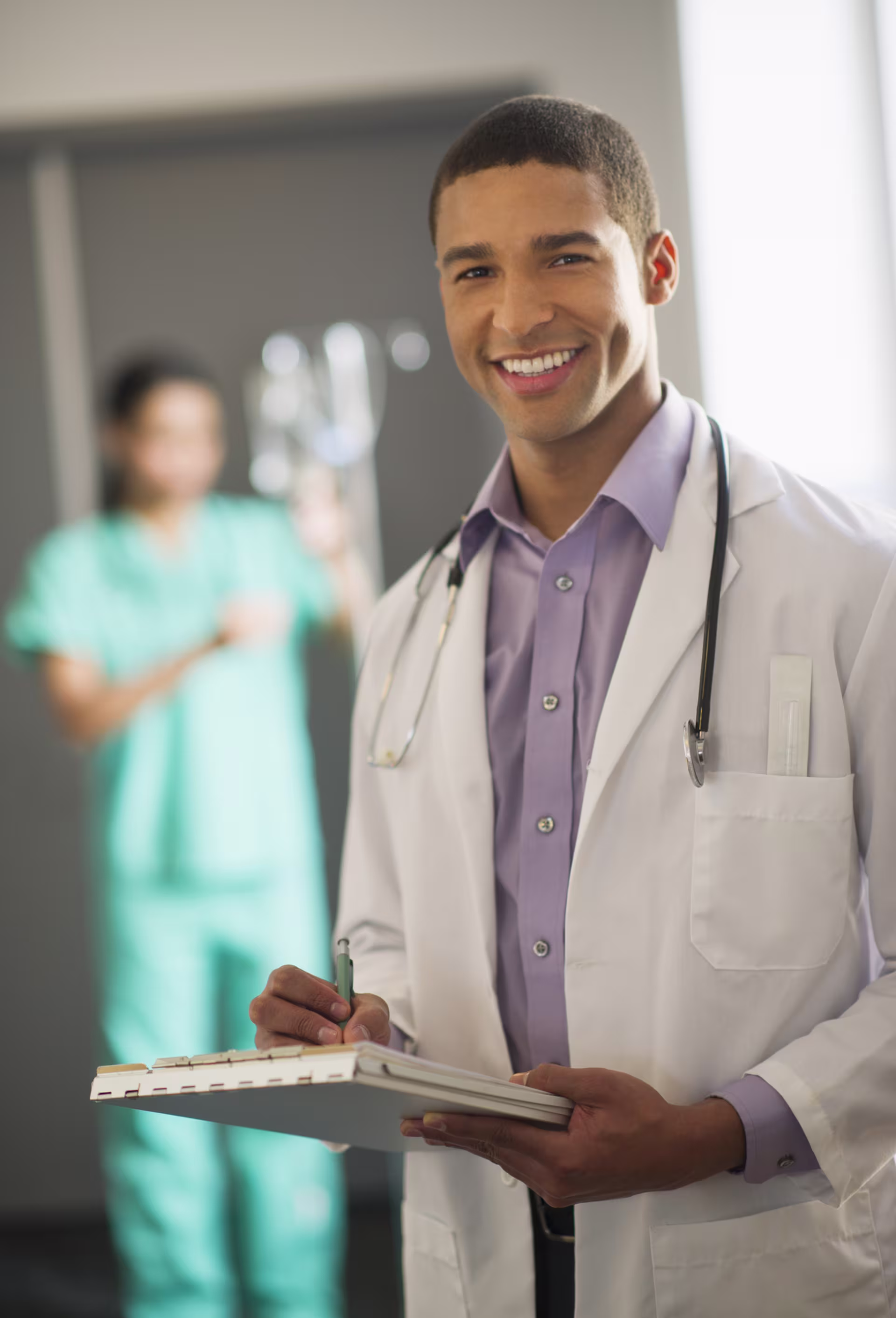 A DNP in educational leadership applying coursework knowledge by overseeing patient care and guiding clinical decision-making.