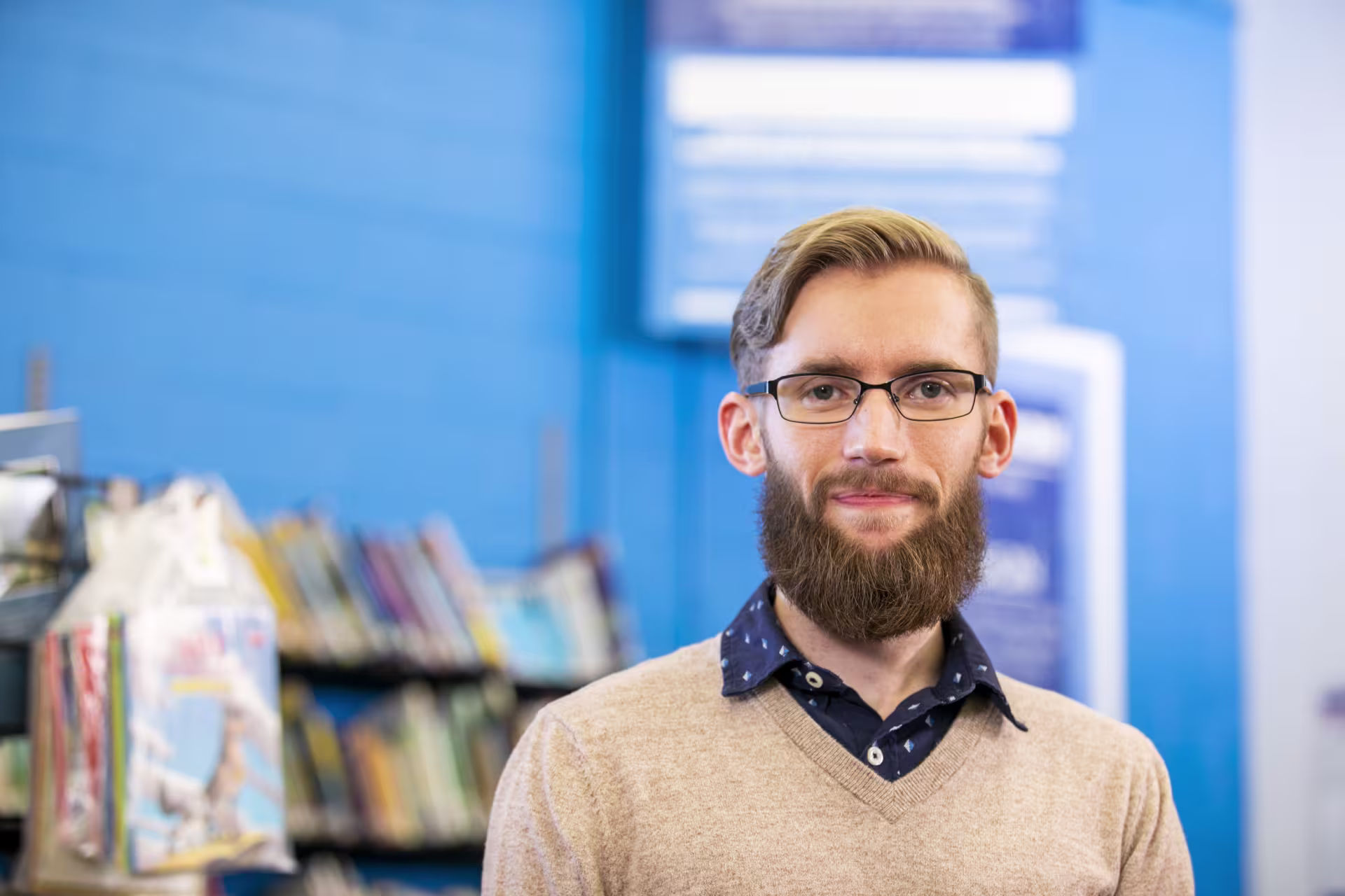 Secondary english student looking forward