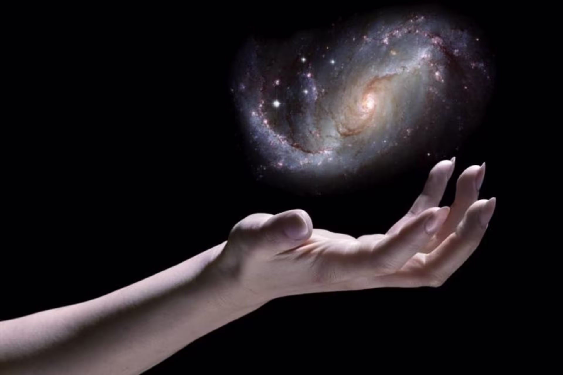 hands held out in space