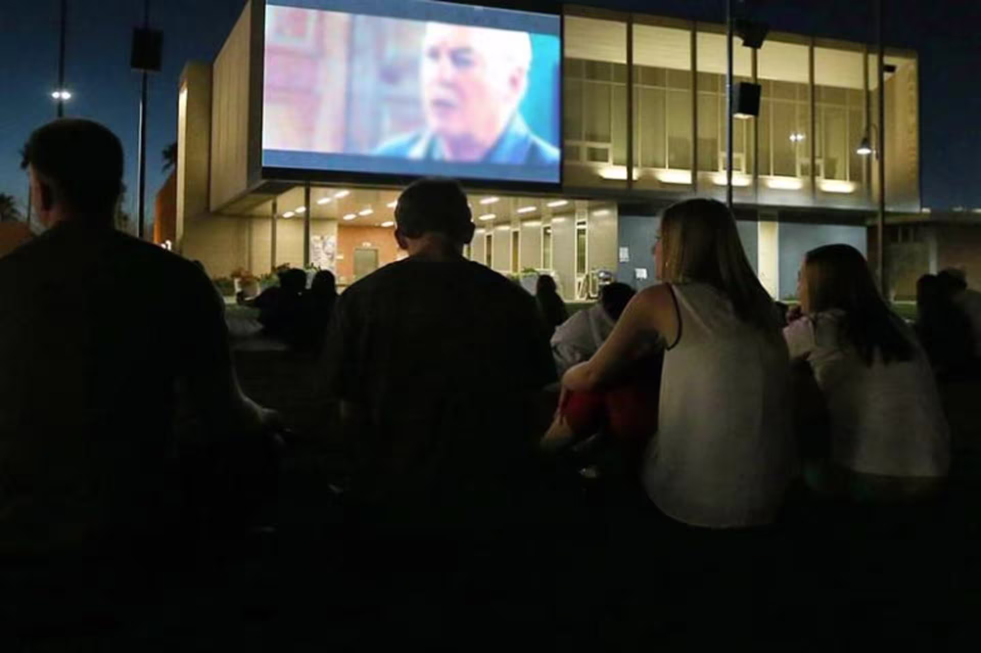 Night at the movies outside the arena