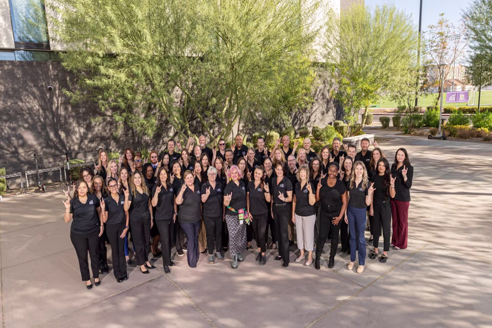 education college faculty group shot.