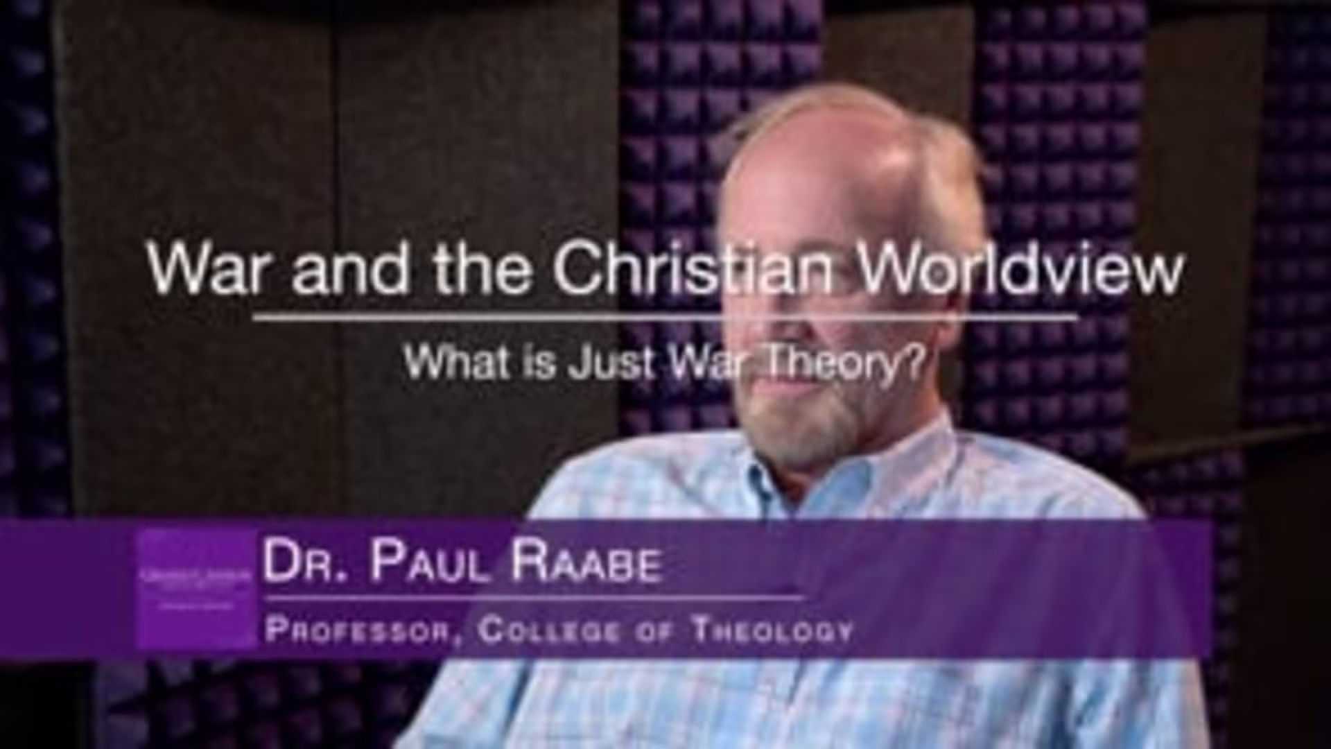 War and the Christian Worldview - What is Just War Theory