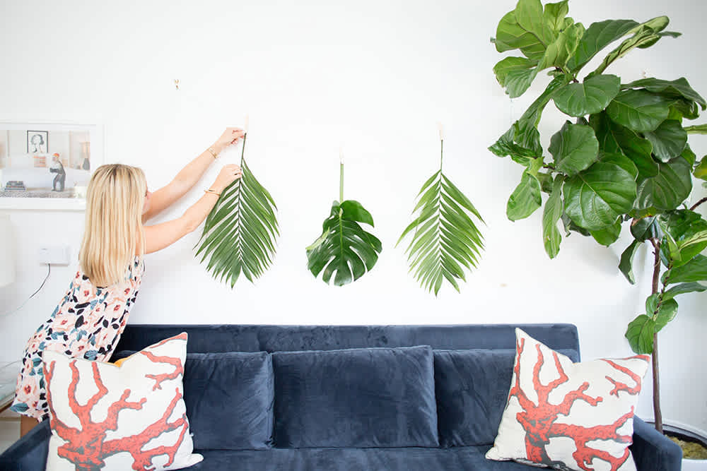 Diy Design How To Decorate With Real Palm Leaves 3 Ways Gray