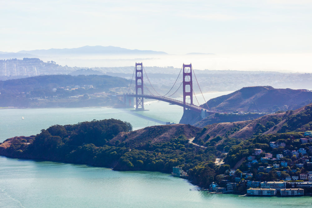 Golden Gate Bridge Marin County Gray Malin Fine Art Photography