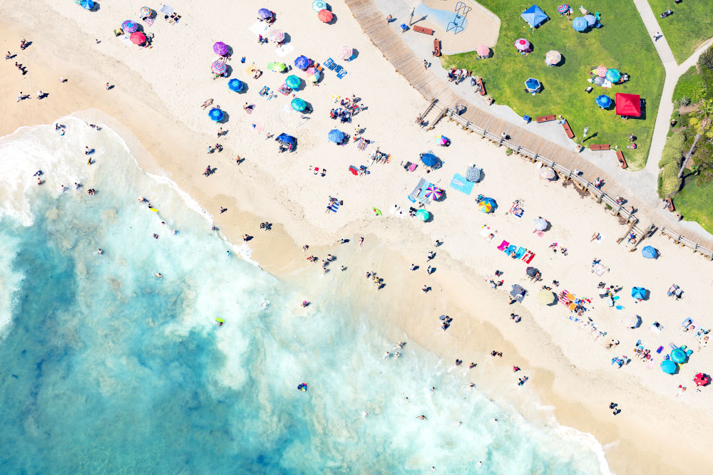 Main Beach Diagonal Laguna Beach Gray Malin Fine Art Photography