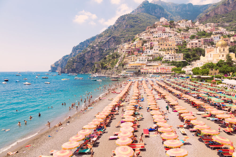 Positano Beach Vista Gray Malin Fine Art Photography