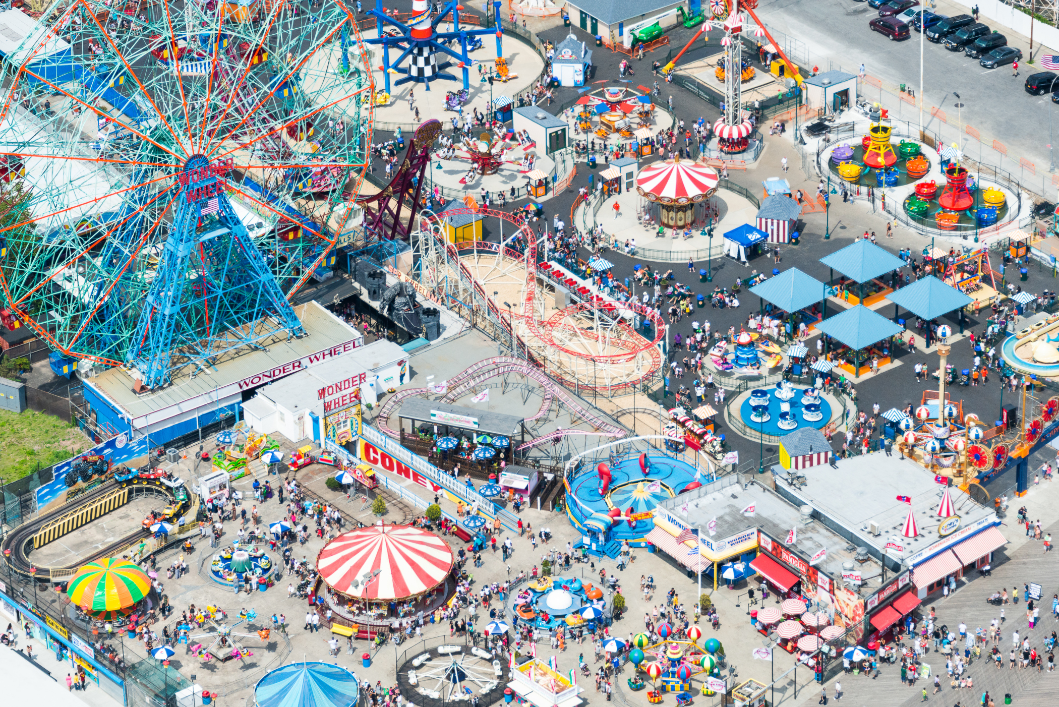 Amusement parks from New York City