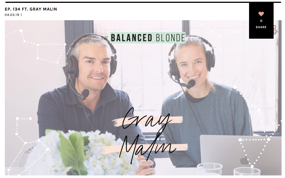 Gray Malin on The Balanced Blonde Podcast