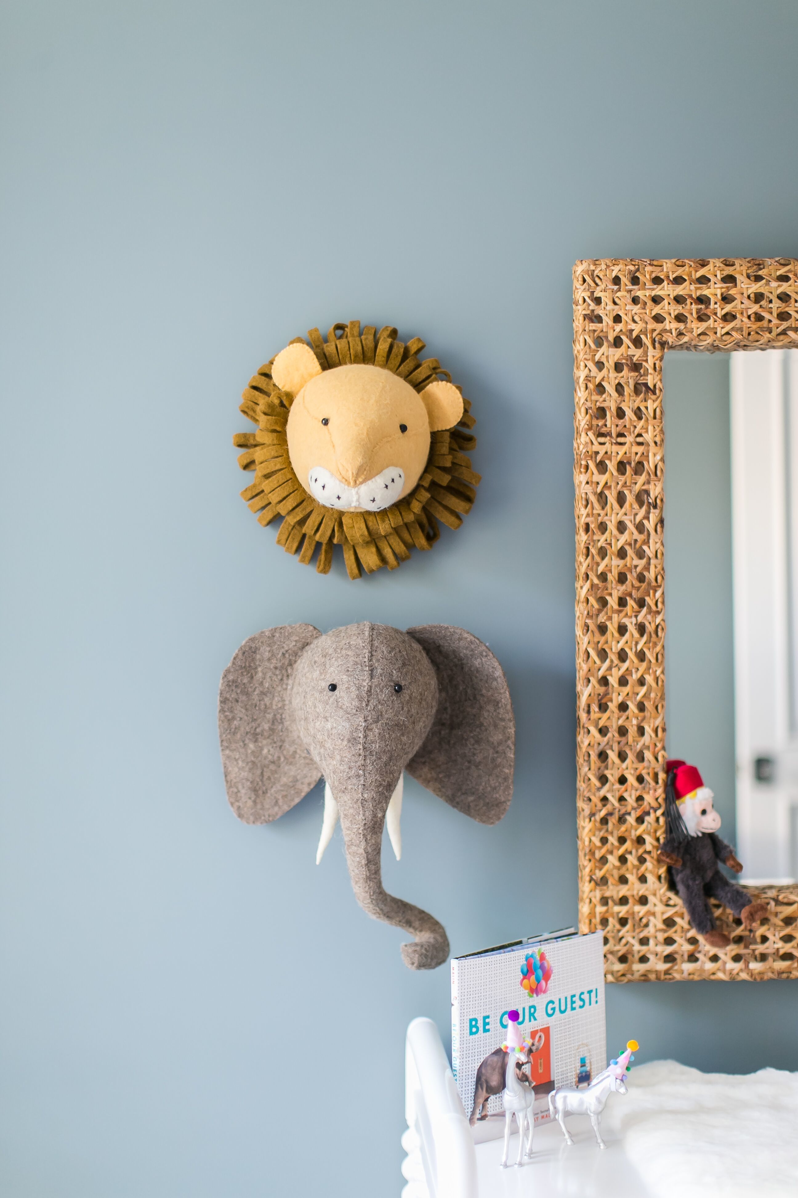 Nursery Decor - Felted Wall Animals