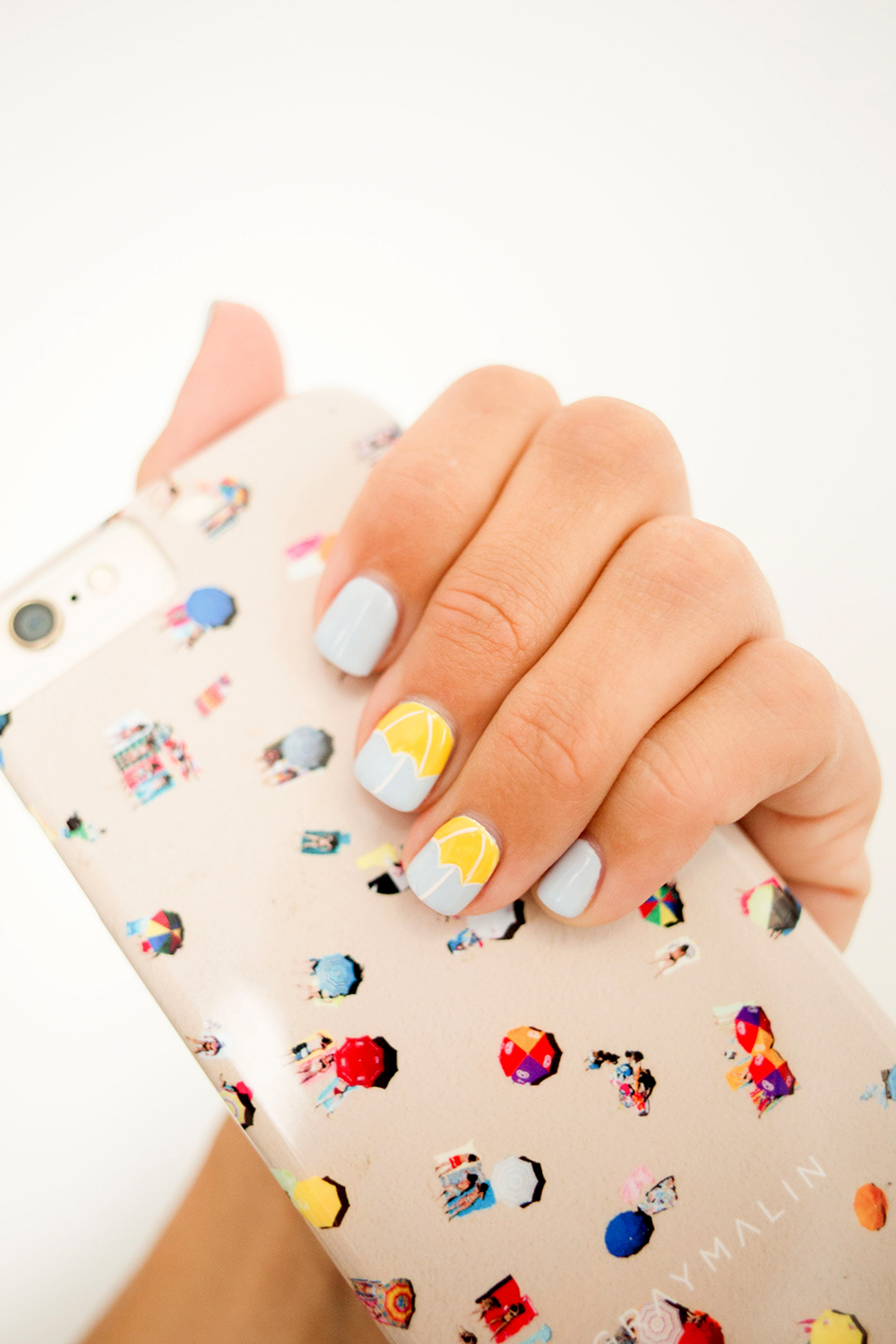 Get this beachy mani inspired by Gray Malin's