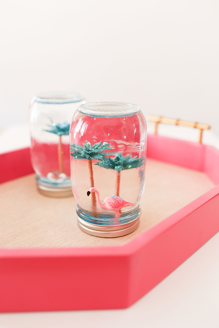 Make your own DIY summer snow globes