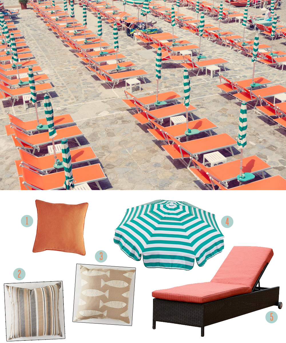 Deck decor inspired by Santa Margherita chairs on GrayMalin.com