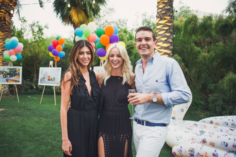 Gray celebrating the Parker series with Kelsey White and Kaitlynn Carter