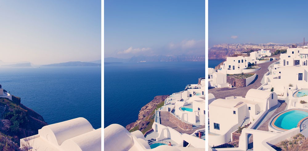 Santorini Triptych, Gray Malin