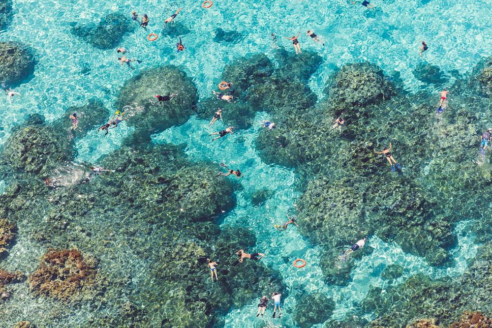 The Reef Horizontal Print, Bora Bora Aerials by Gray Malin