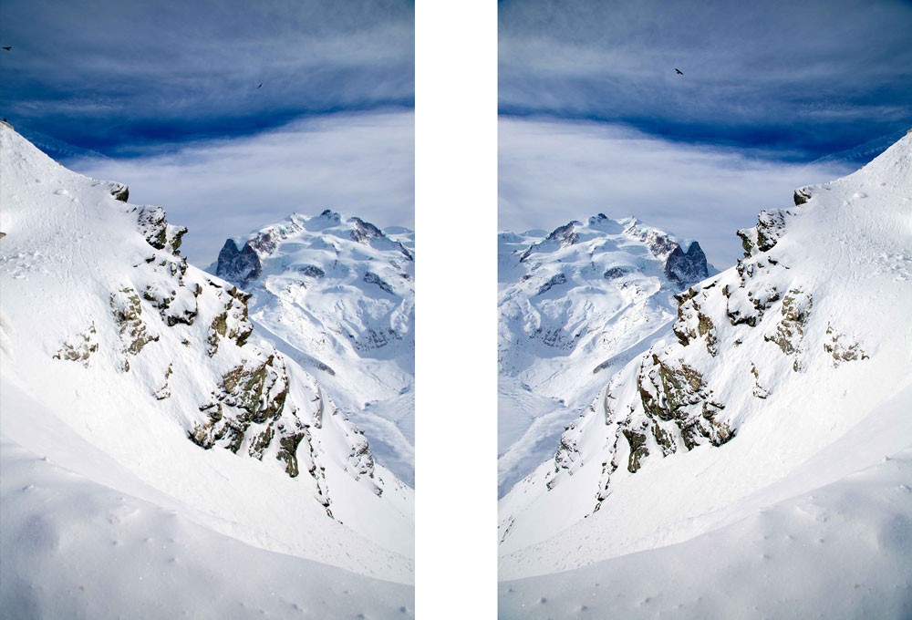 Zermatt Glacier Diptych by Gray Malin