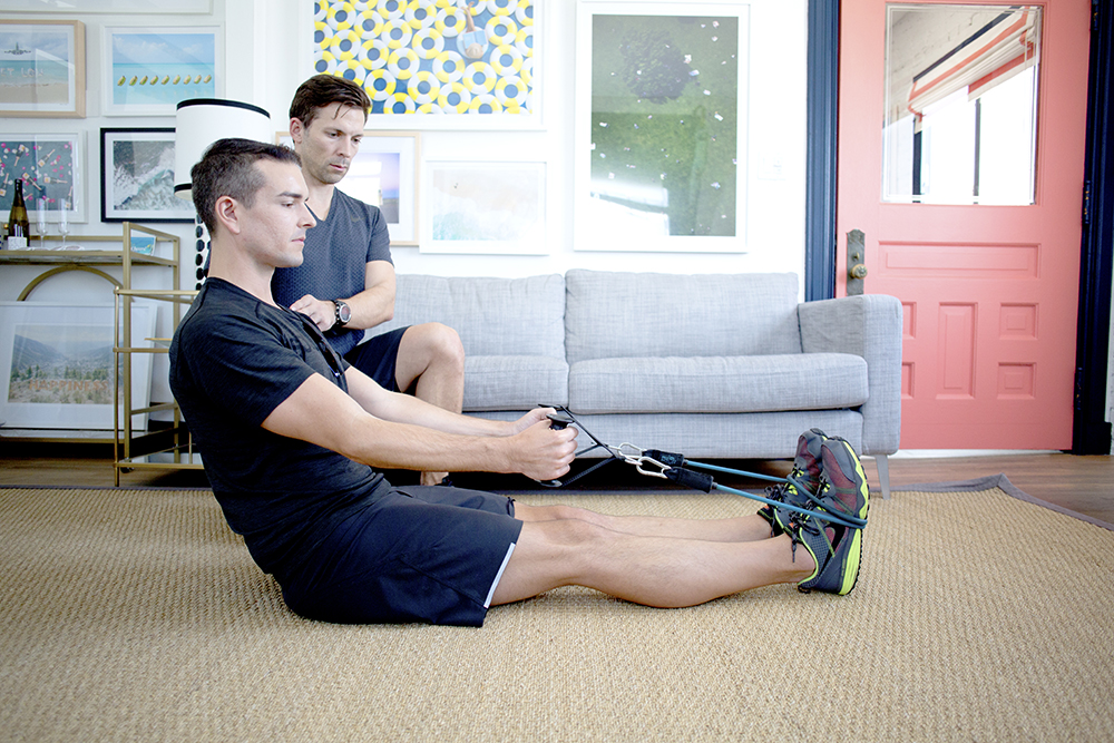 Hotel Room Workout: Seated Row