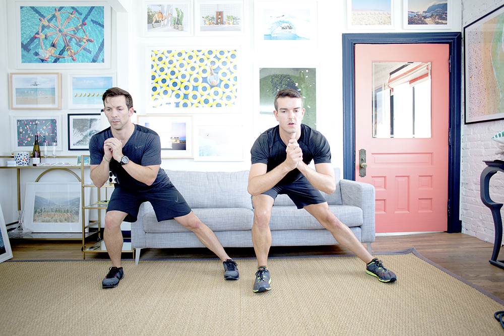 Hotel Room Workout: Lateral Squats