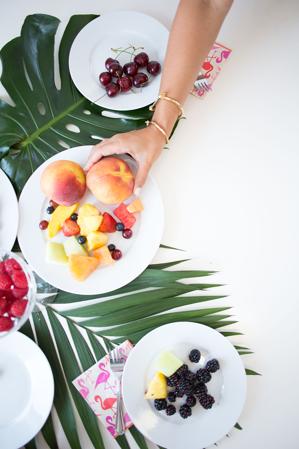 Palm Leaf Table Decor