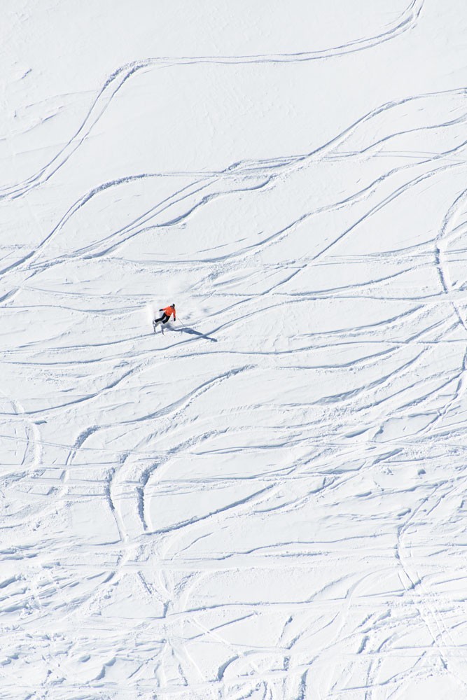 Corvatsch Skier St. Moritz, print by Gray Malin