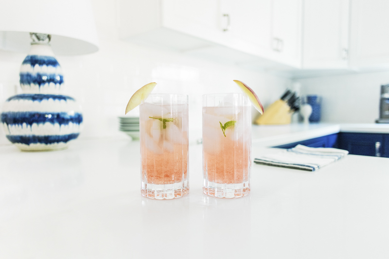 Gray Malin's Kitchen Redesign - Peach Cocktail recipe