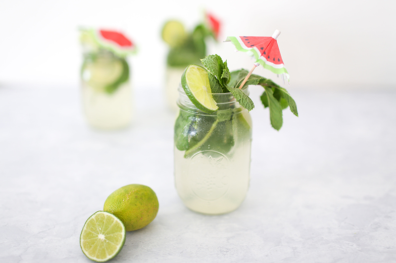 Low-Cal Coconut Mojitos