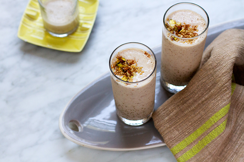 Walnut Cinnamon Date Shake inspired by Palm Springs // Salt & Wind